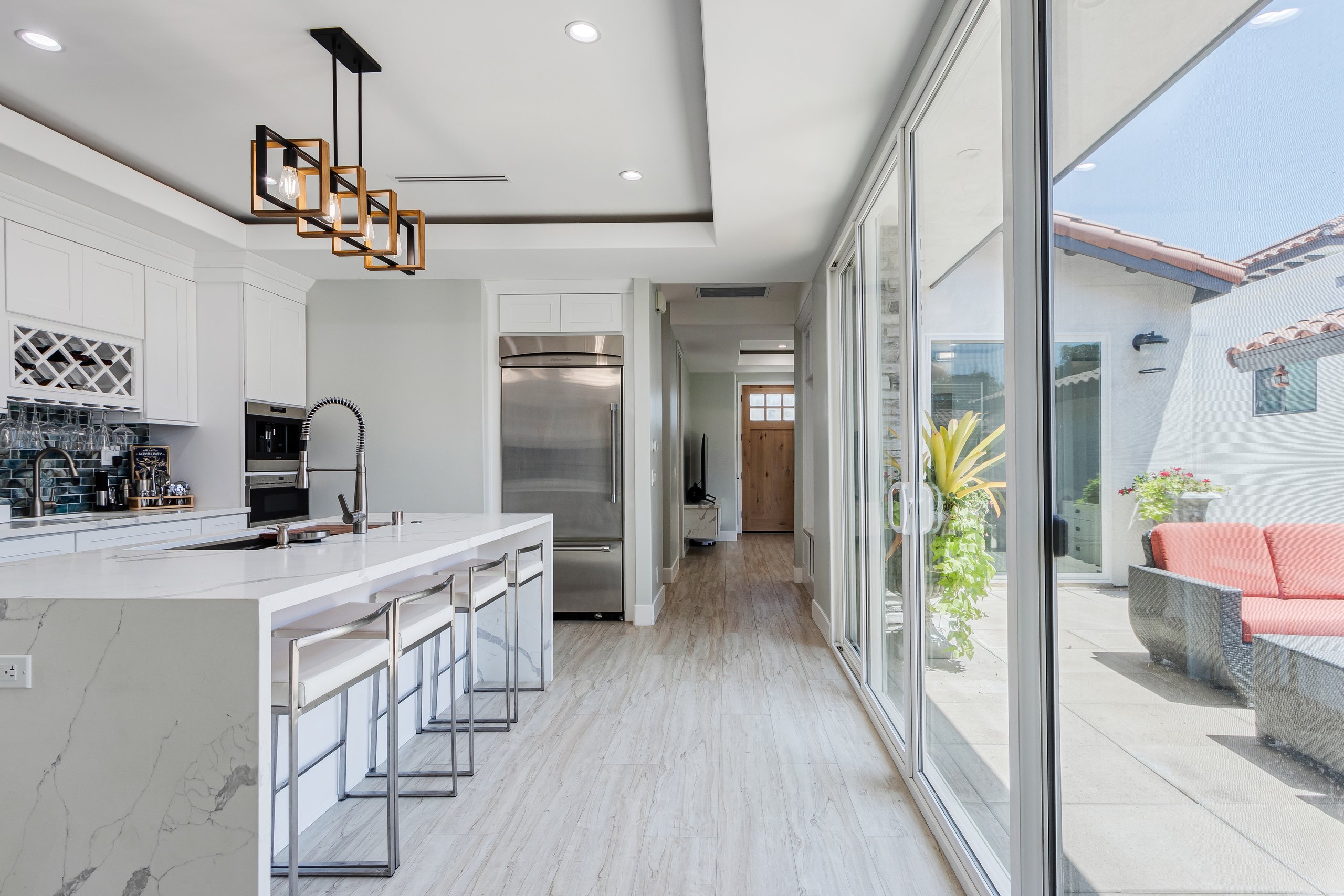 Detached ADU kitchen in Orange County
