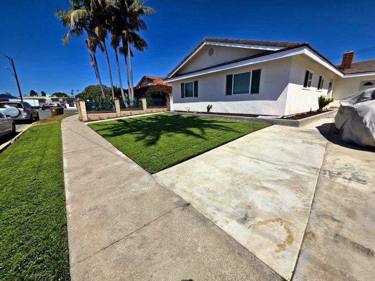 Re-roof, stucco repaint and landscaping in Orange County