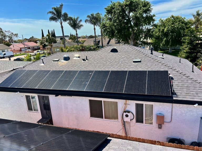 Solar installation in Orange County