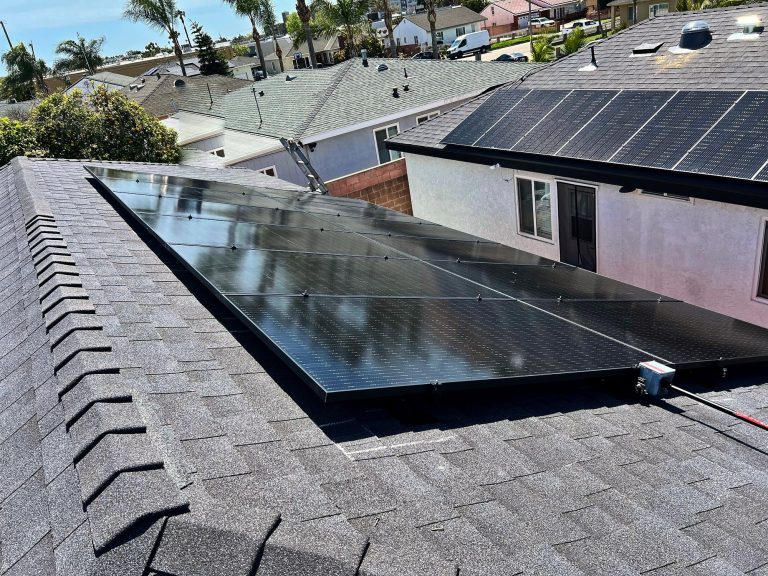 Solar installation in Orange County
