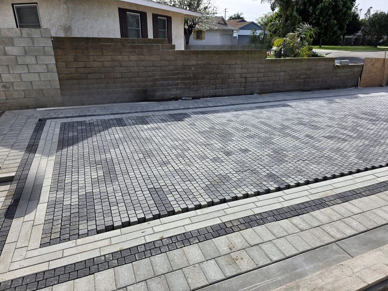 Hardscaping and driveway expansion in Garden Grove