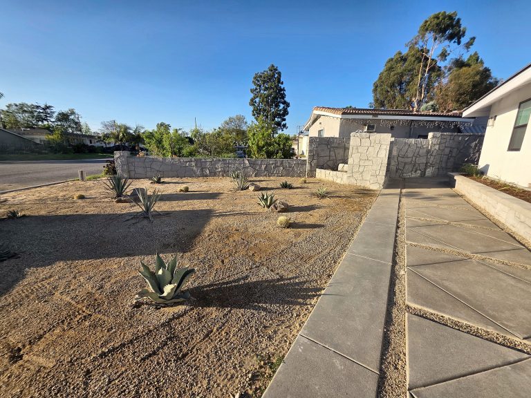 Hardscaping and driveway expansion in Garden Grove