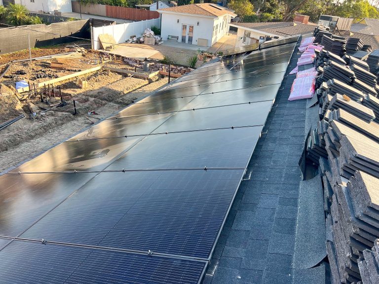 Solar panel installation in Garden Grove